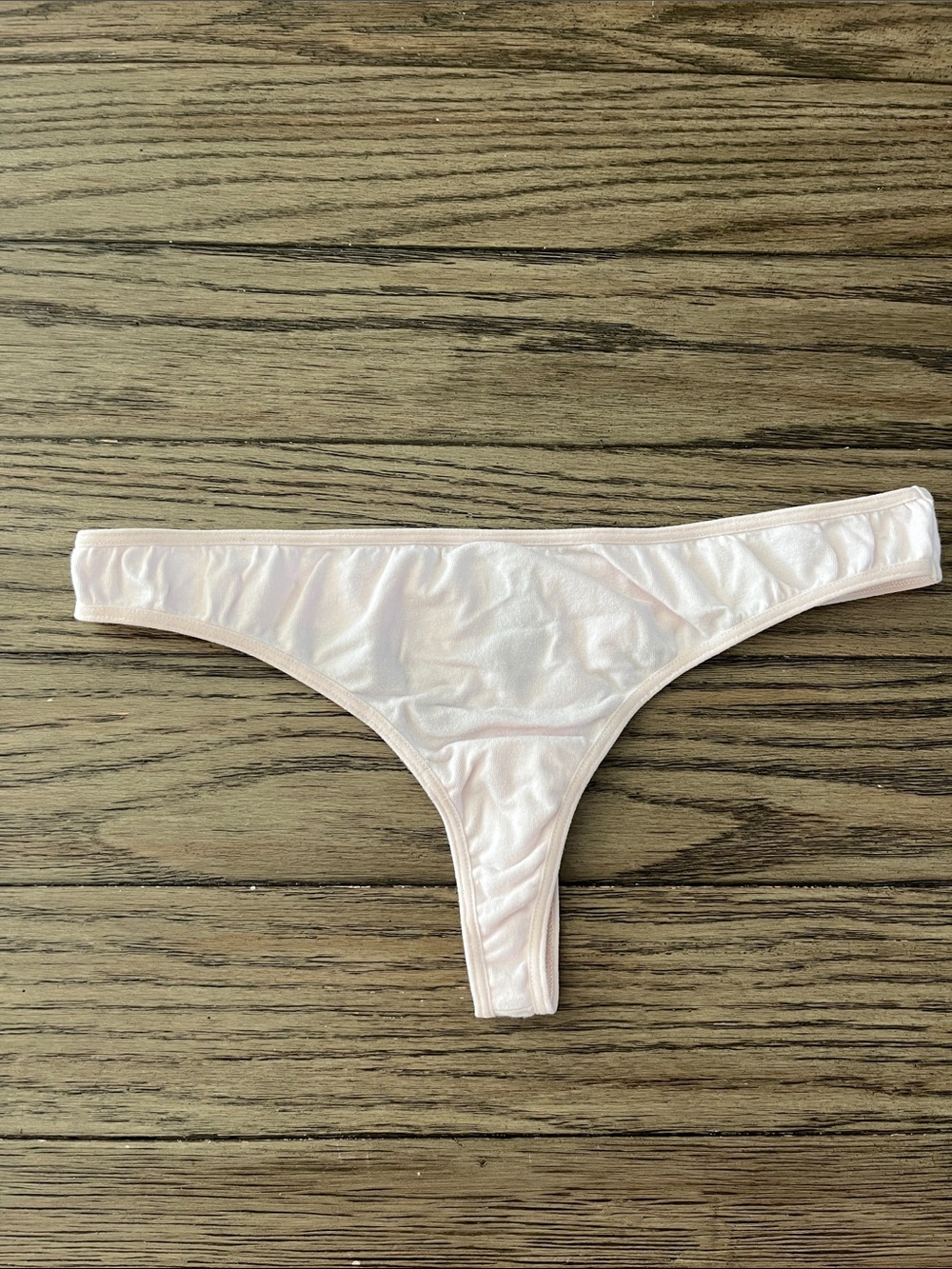 Women's Cotton Thong Panty in Light Pink